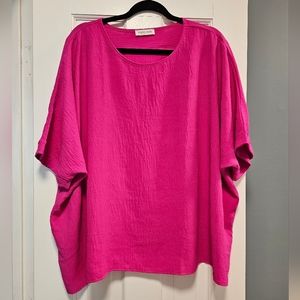 First Love bright pink top